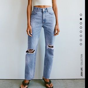 Zara ripped jeans